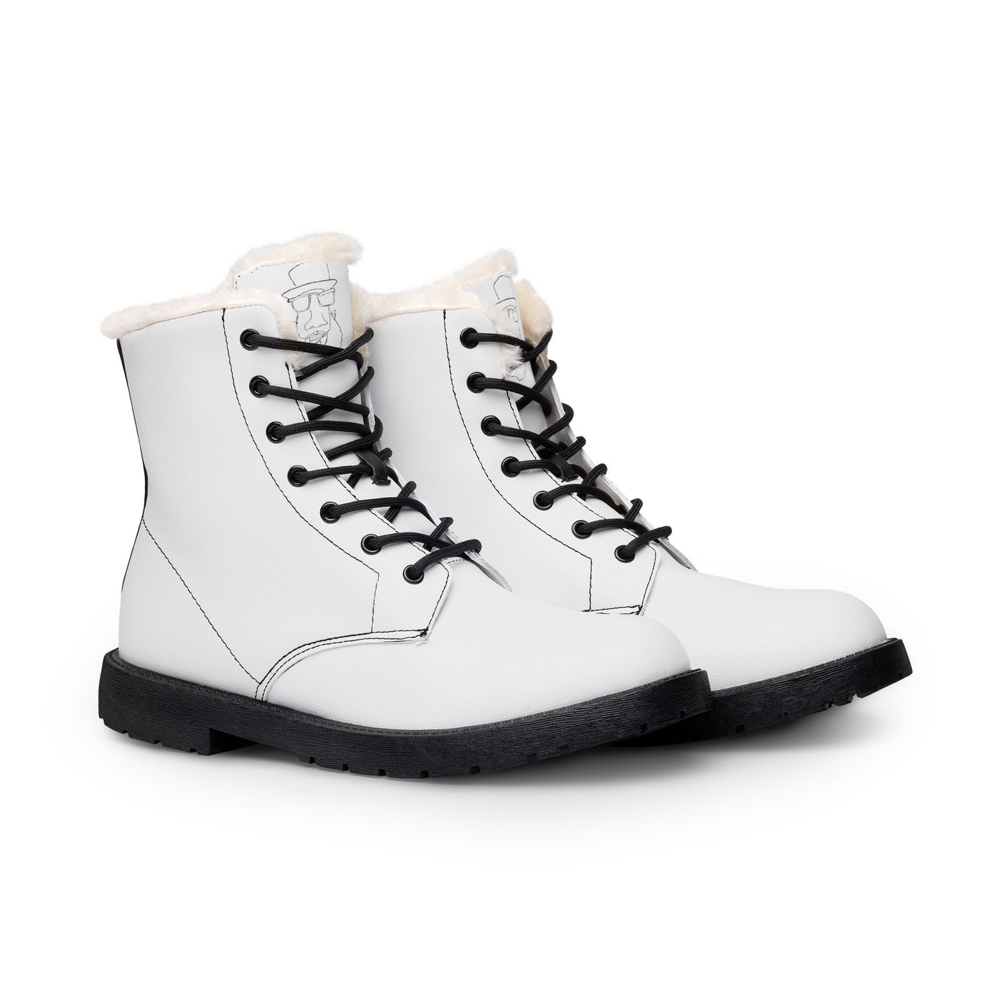 Women’s Fur-Lined Leather Winter Boots — Insulated Lace-Up Ankle Boots