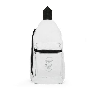 Minimalist Embroidered Face Sling Bag – Casual Everyday Crossbody
