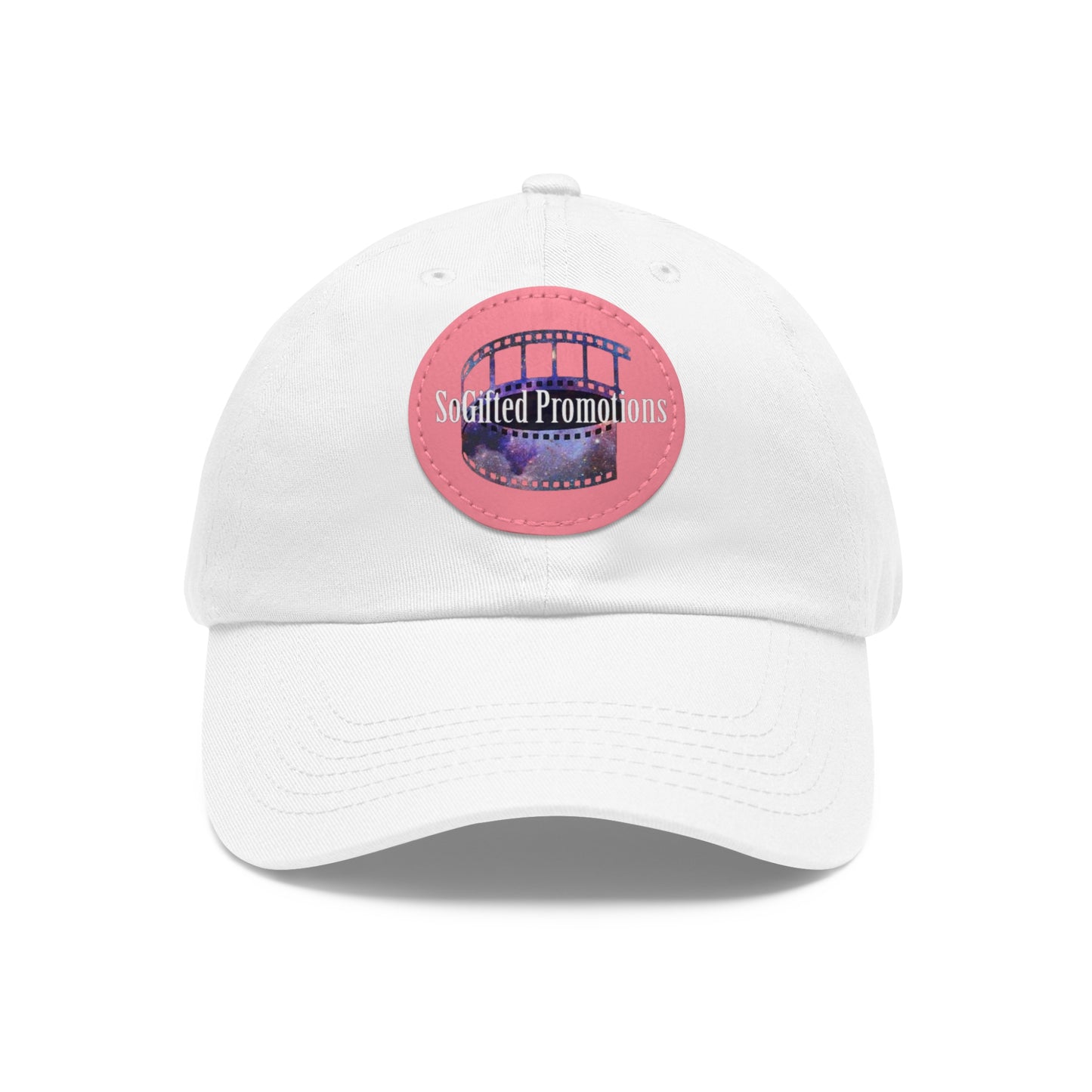 Dad Hat with Leather Patch (Round)