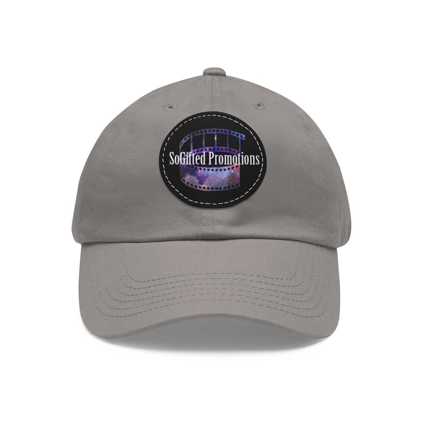 Dad Hat with Leather Patch (Round)